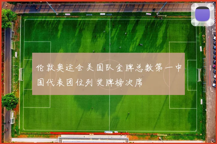 伦敦奥运会美国队金牌总数第一中国代表团位列奖牌榜次席